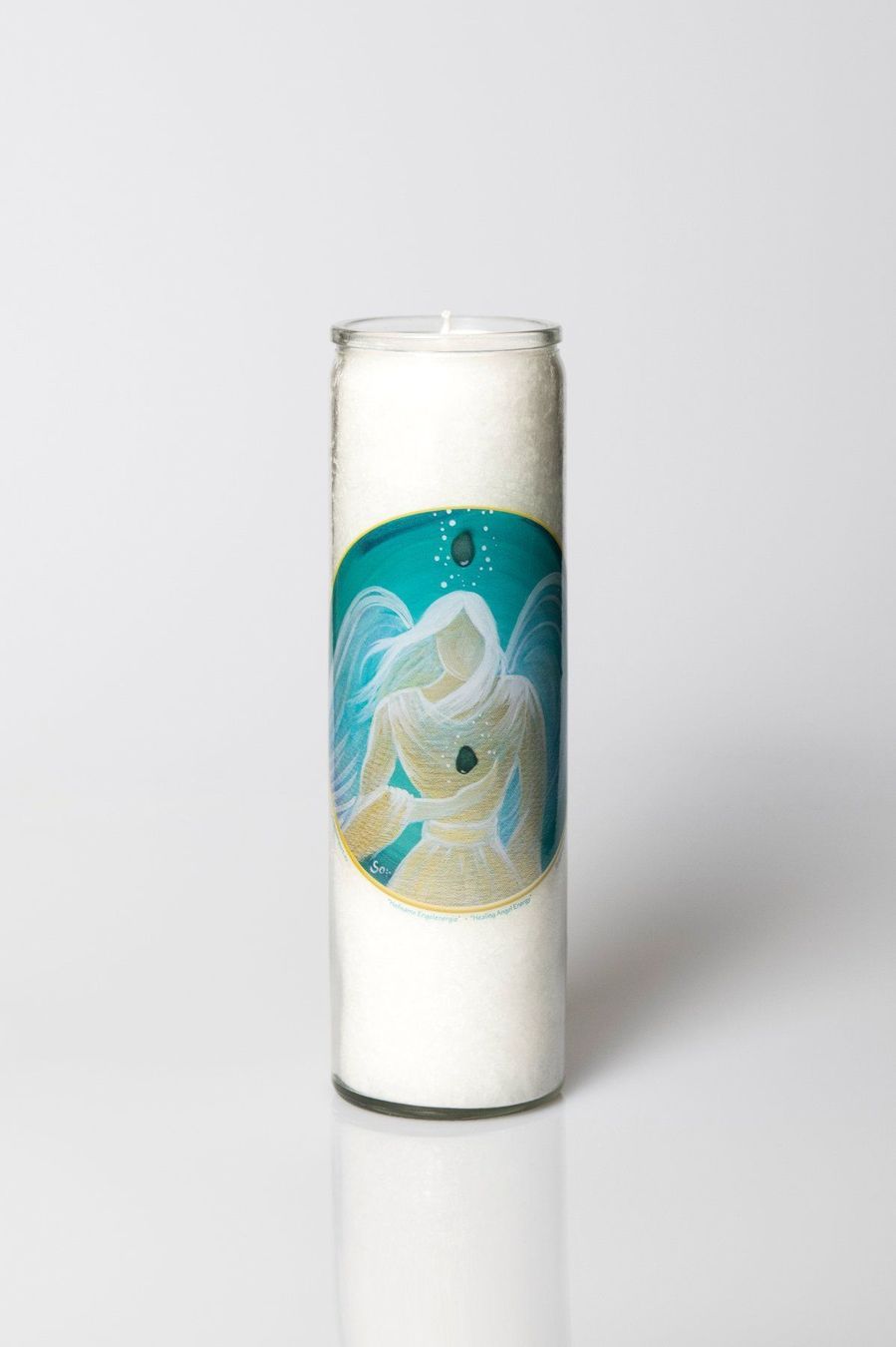 Statuette natalizie: NEUE Engel Glas-Kerze 100h Brenndauer – Nuovo e nell'imballaggio originale da Altdorf UR venduto da Reiki-Therapeutin