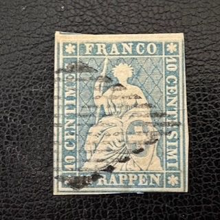 Alle Briefmarken: Strubel 23B/23B1, gestempelt – Gebraucht aus Stallikon von HILDECH1 1