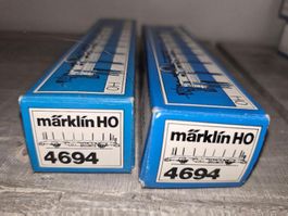 Märklin Leerkarton / OVP 2 Stück, Nr. 4094, Rungenwagen
