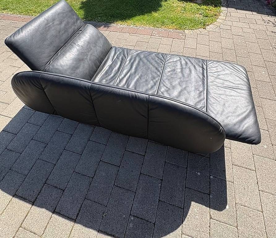 Sedie a sdraio: Liege aus Schwarzem Leder – Usato da Zürich venduto da James_Kr 3