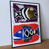 Fische Expressionismus Kunst Vibration Bild Stefan Bammert