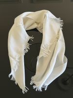 🧣 Écharpe en soie unisex blanche vintage luxe France ✨