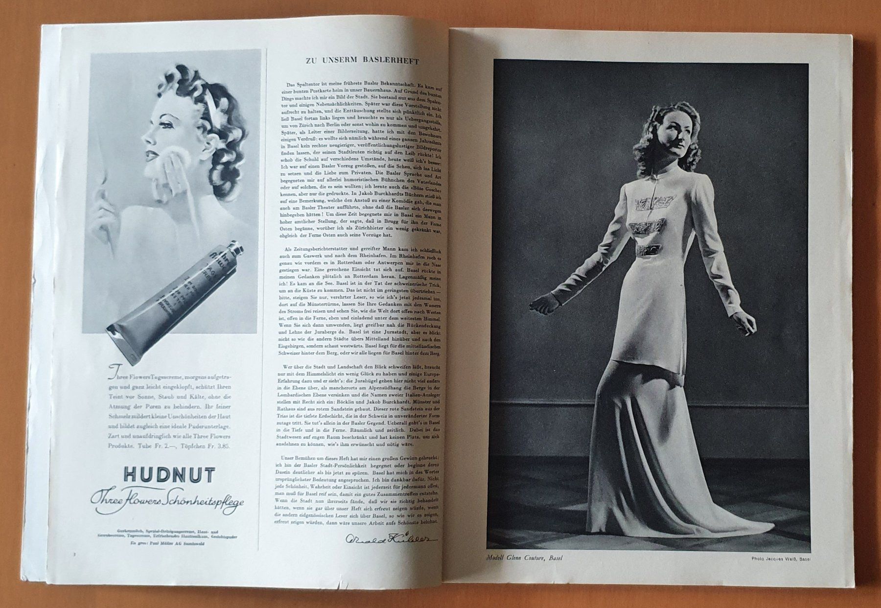 Zeitschriften & Magazine: Zeitschrift 1943 - Die Stadt Basel – Gebraucht aus Kreuzlingen von Rschweiz1 2