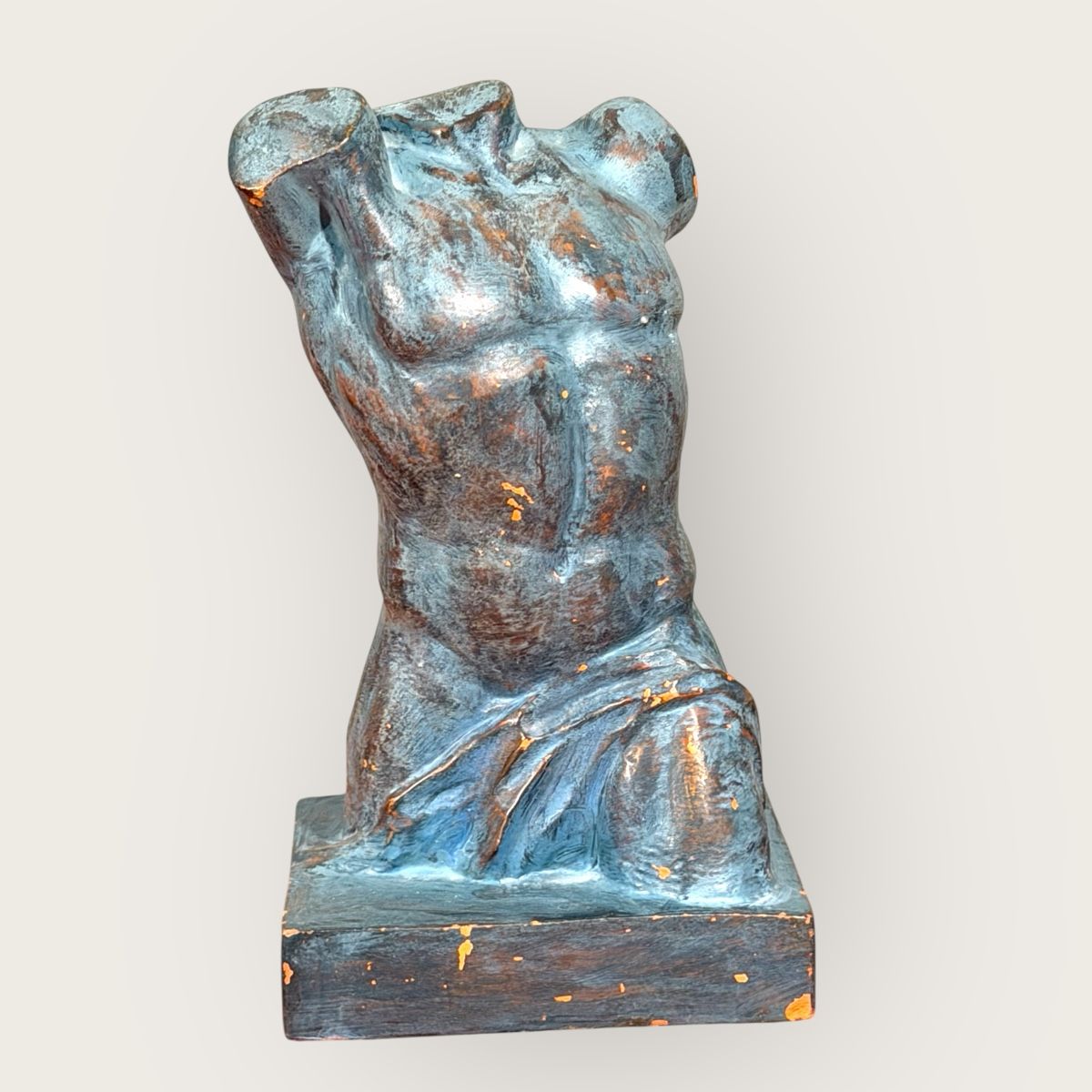 Statuette: Torso Bookends - Antique Style, signed DELERSE – Usato da Lausanne venduto da vas_cdb2 1