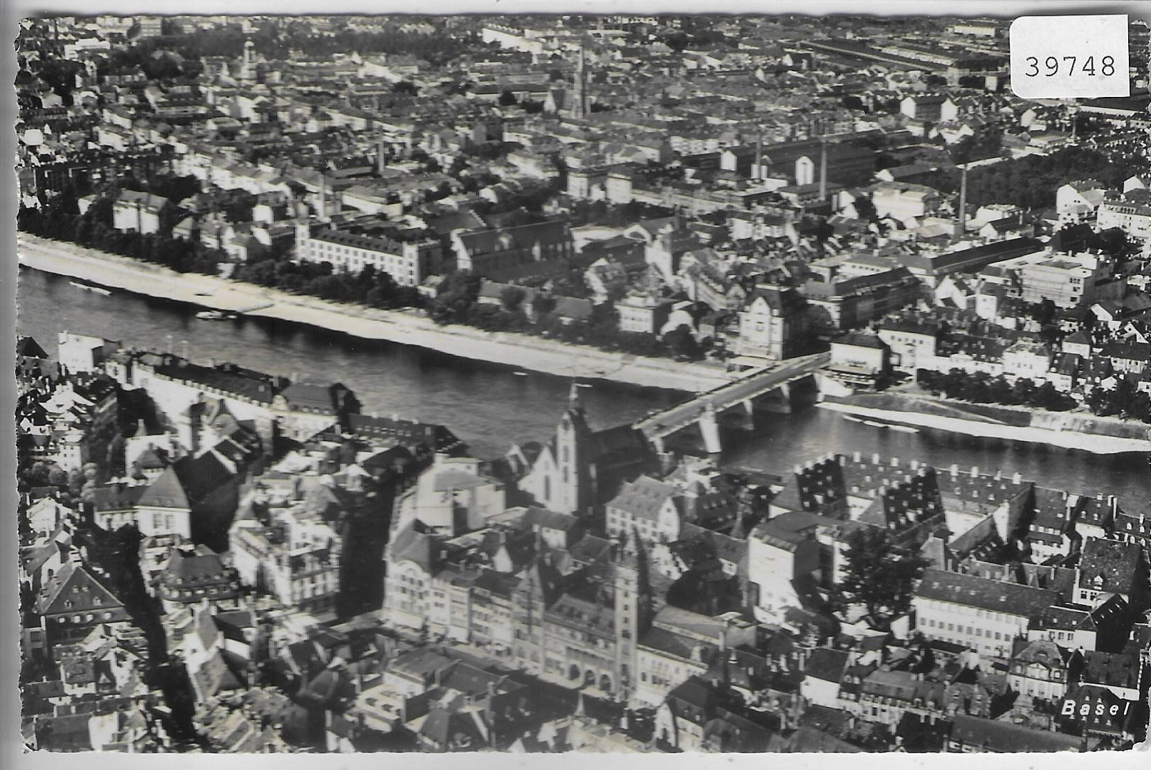 Cartoline postali: Flugaufnahme Swissair Basel – Usato da Ettingen venduto da Kartenplanet
