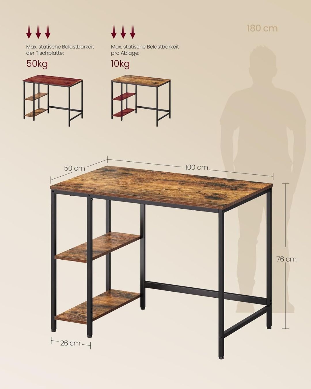 Scrivanie: Bürotisch, Schreibtisch – Nuovo (secondo la descrizione) da Sins venduto da Taschending 3