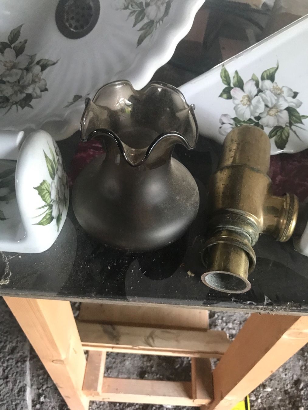 Spülbecken & Waschbecken: Biedermeier Lavabo Messing – Gebraucht aus Eichberg von Ranney 4