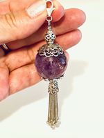 Amethyst Sterling Silver Filigree Pedant