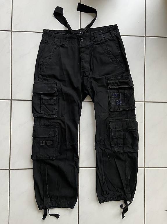 Pantaloni: Brandit Cargo Hose, Schwarz – Usato da Staufen venduto da Shapi