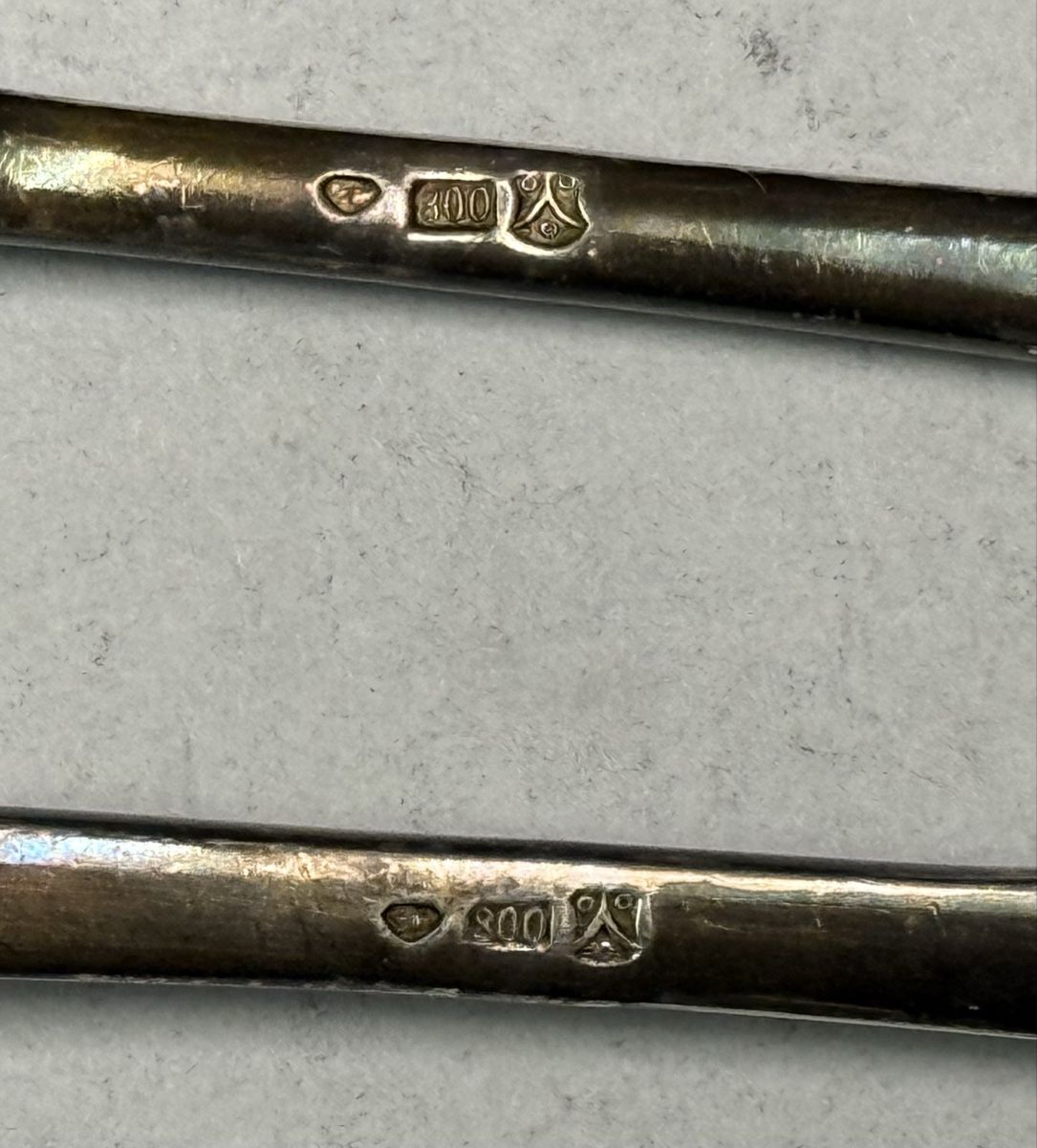 Bestecksets: Antike Silberbesteck , 800er Silber, 2 Stück – Gebraucht aus Zürich von daki81 3