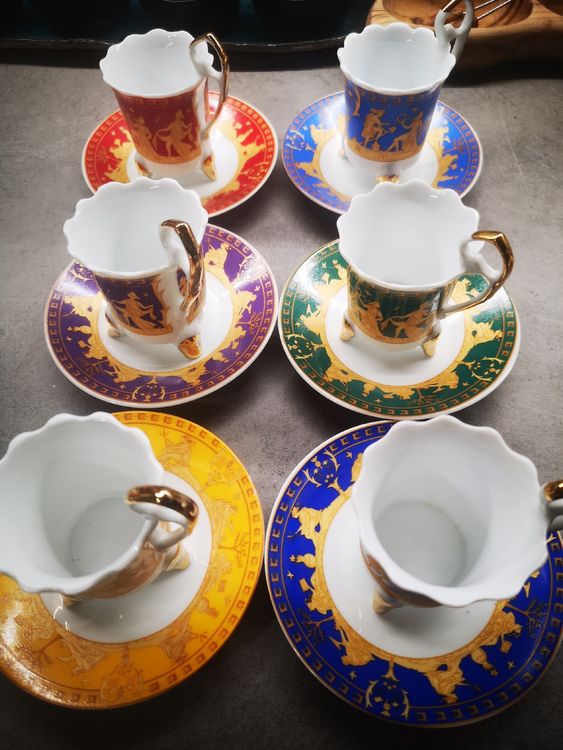 Tazze: 6x Espresso tassen mit 6x untertassen – Usato da Lostallo venduto da cha_lx5j