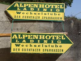 SCHILD PFEIL VINTAGE ALU TAFEL