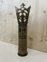 Antike Messing Vase mit Deckel - guter Zustand!
