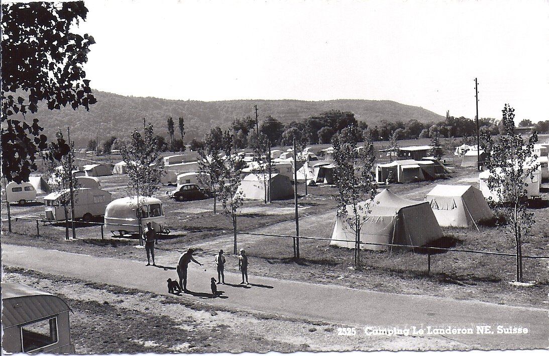 Cartes postales: LE LANDERON, le camping – Neuf (Voir description) à Les Verrières par Scampi0