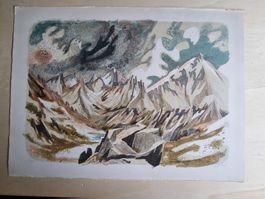 A.SOLBACH LITHOGRAPHIE SIGNIERT NUMMERIERT
