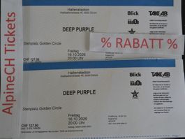 1-4 Deep Purple 16.10.26 //- RABATT 35% HAMMER PLÄTZE + DEAL