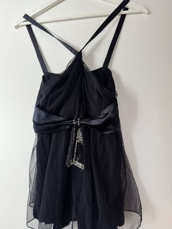 Dunkelblaues Top Gr. S mit Strass, Mango Suit, neuwertig!