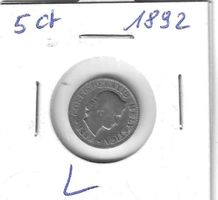 Monnaie Suisse: 0.05 Fr 1892