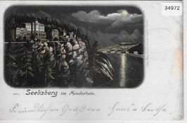 Seelisberg im Mondschein - Litho 1899
