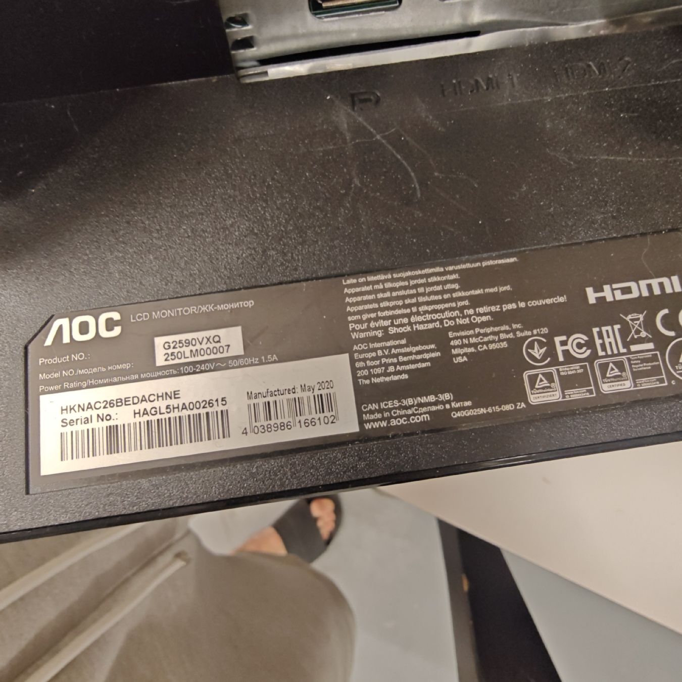AOC Monitor: Monitor AOC – Usato da Radelfingen b. Aarberg venduto da gab_g96t 2