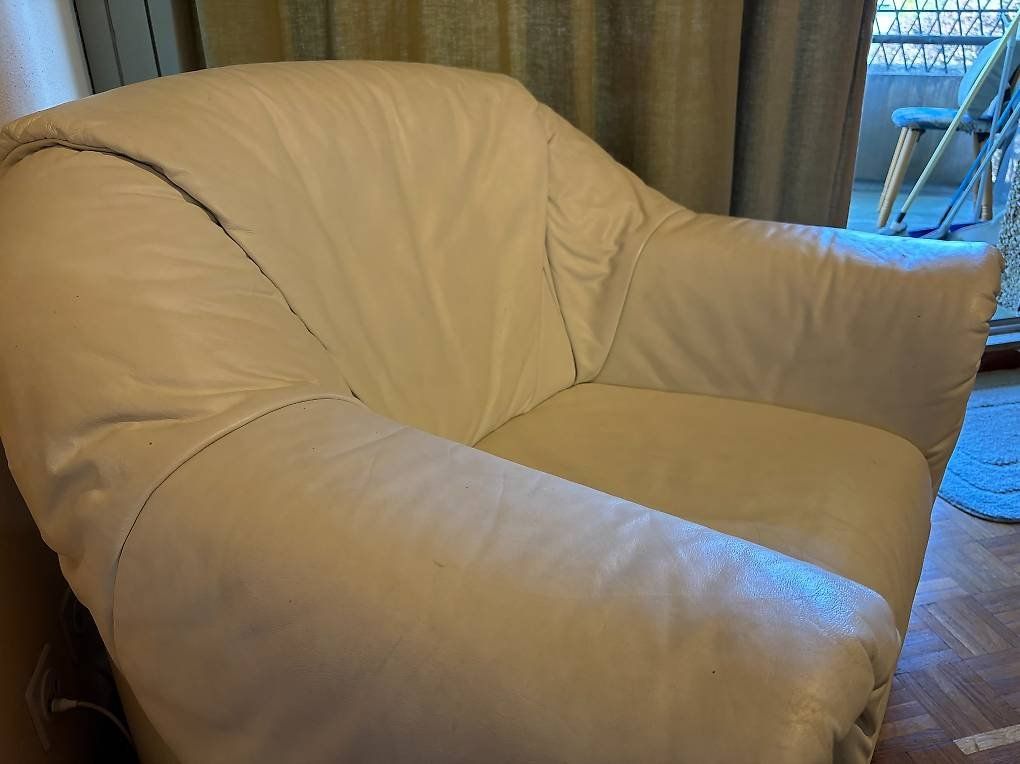 Fauteuils: Fauteuil blanc en cuir – Neuf (Voir description) à Genève par pie_6xg2 2