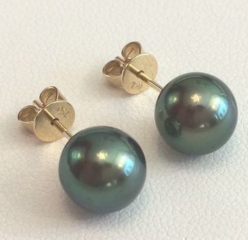 Ohrringe & -stecker: Tahiti-Perlohrstecker, grau, statt 780,- – Neu und originalverpackt aus Zürich von juwelier-damken 5