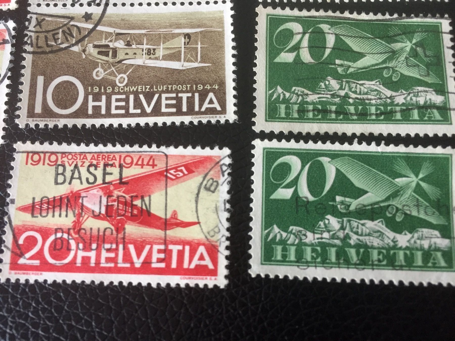 Alle Briefmarken: 9 sehr schön gestempelte Flugpostmarken – Gebraucht aus Rebstein von Soapyy13 3
