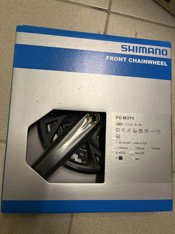 Shimano FC-M371 Kurbelgarnitur 3x9 175mm Neu 1