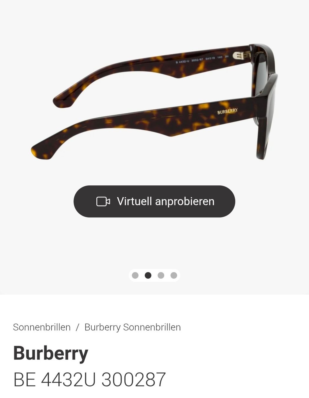 Burberry Occhiali & Lenti: burberry sonnenbrile – Nuovo e nell'imballaggio originale da St.Gallen venduto da big_tipp 1