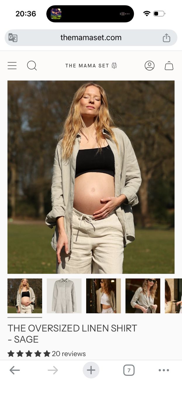 Camicette: The Mama Set - Oversized Linen Shirt – Usato da Sissach venduto da JoolkeBa