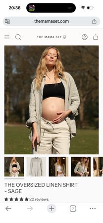 The Mama Set - Oversized Linen Shirt