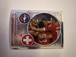 Panini Frankreich EM 2016 Schweiz Mannschaft Glitzerbild