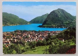 Lugano - Panorama col Monte S. Salvatore