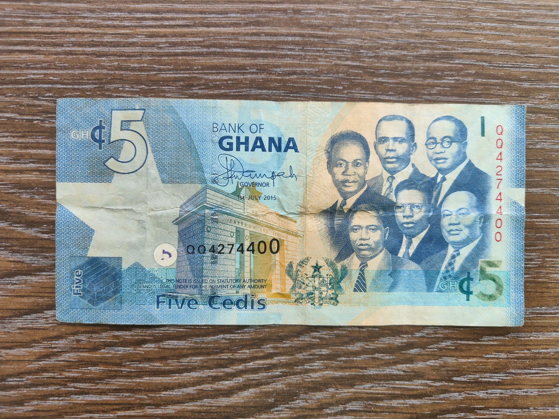 Banconote: Ghana 5 Cedis 2015 !!!!!!! – Usato da Flaach venduto da Lonzo99