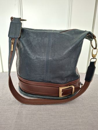 Sac bandoulière vintage en cuir italien