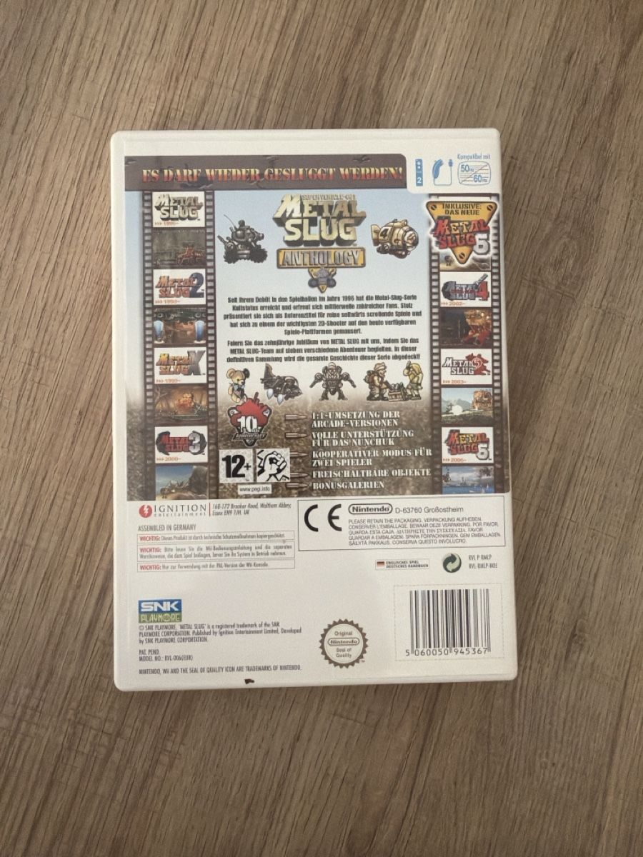 Giochi: Metal Slug Anthology Nintendo Wii – Usato da Hagendorn venduto da masterchieff 1