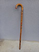 Canne ancienne en bois sculpté, Curaçao