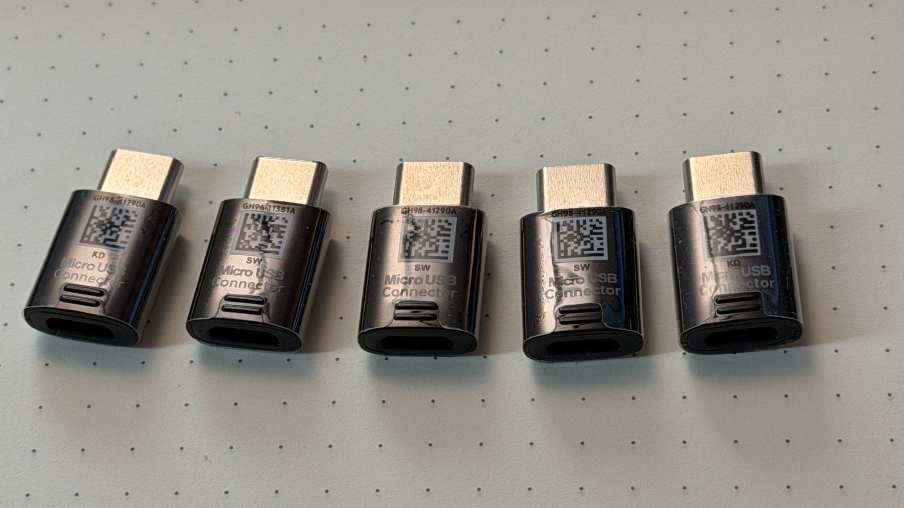 Samsung Unità & Adattatore: (5 Stück) Neue USB C / Micro USB Adapter – Nuovo e nell'imballaggio originale da Kleinandelfingen venduto da Mypaq