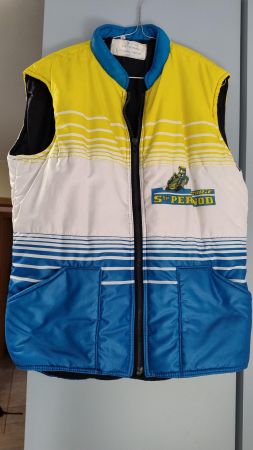 Gilet paddock vintage Écurie PERNOD (Années 80) Authentique