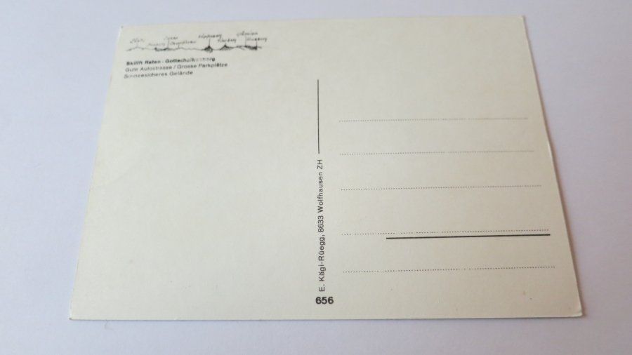 Ansichtskarten: Skilift Raten/ SZ - um ca. 1970 – Gebraucht aus Jona von centumprata 1