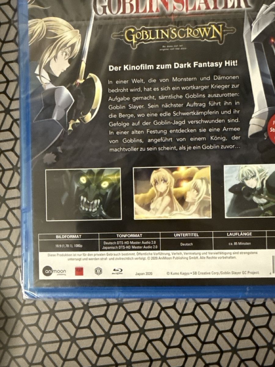 Tutti i DVDs: Goblin Slayer: Goblin's Crown - Blu-ray, NEU Sealed – Nuovo (secondo la descrizione) da Basel venduto da Gamebeard 3