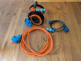 Steffen Kabelrolle 15m CEE 16A 15m + 10m Kabel + Adapter