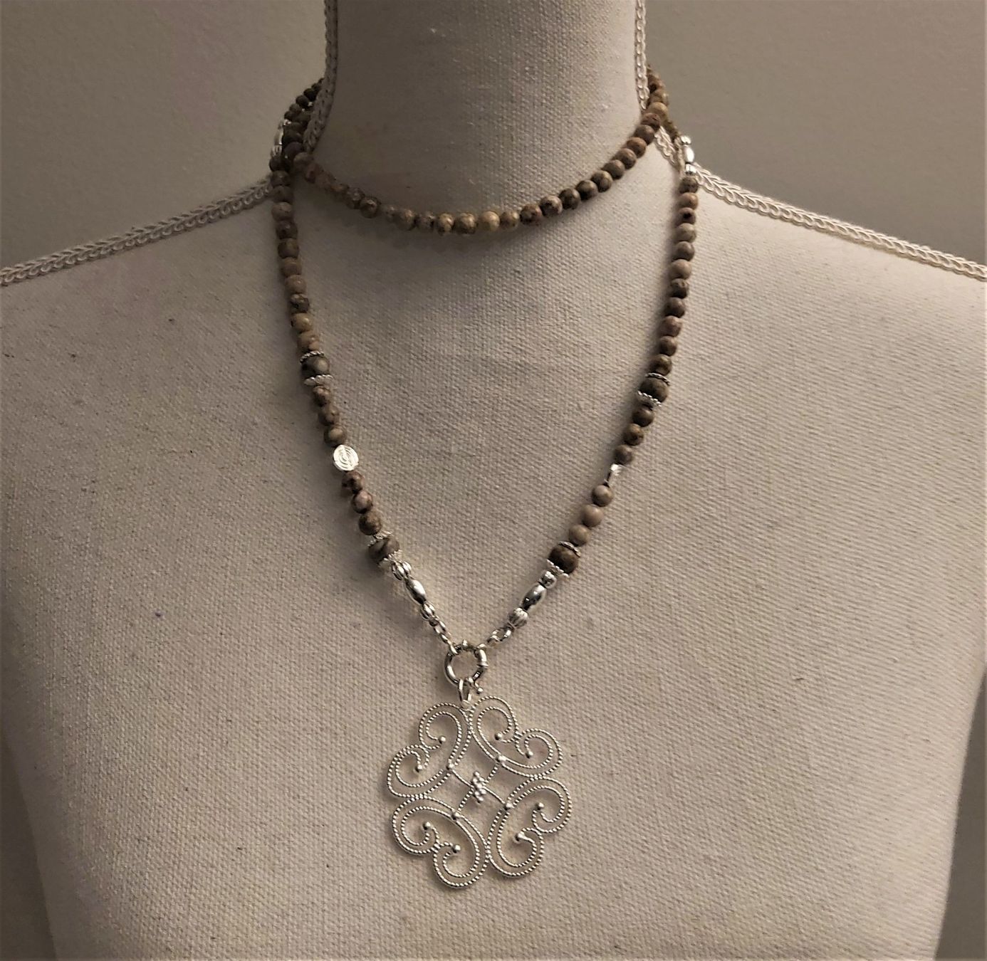 Catenine: ROSA - Edelsteinkette - Sterling Silber - hellbraun – Nuovo e nell'imballaggio originale da Mühlethal venduto da nicita-modeschmuck 3