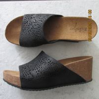 Alisha Damen Sandalen Grösse 38 Schwarze Keilabsatz..neu