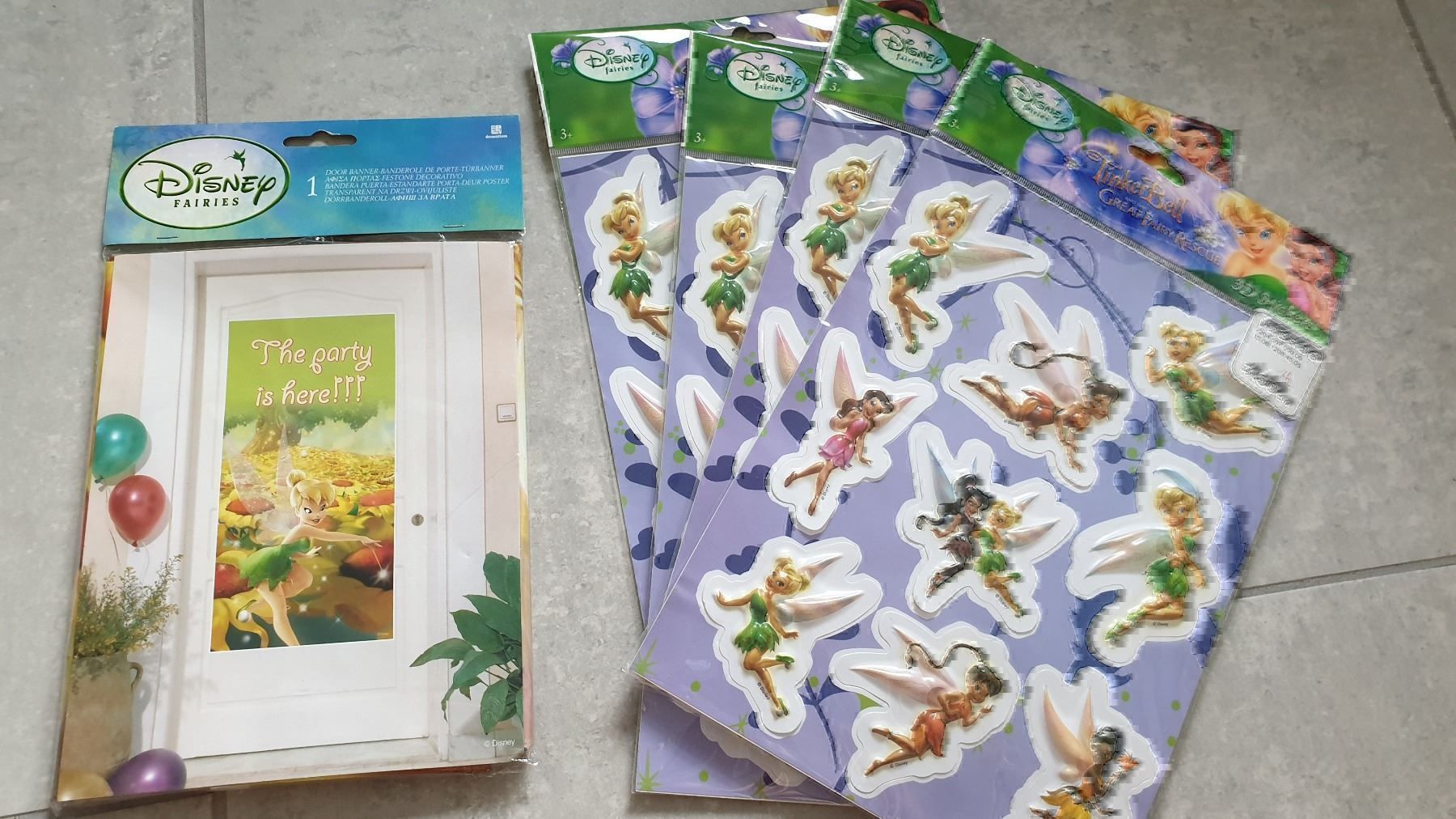 Sticker: Tinker Bell Türposter 4x Wandsticker – Nuovo e nell'imballaggio originale da Killwangen venduto da KIANA08