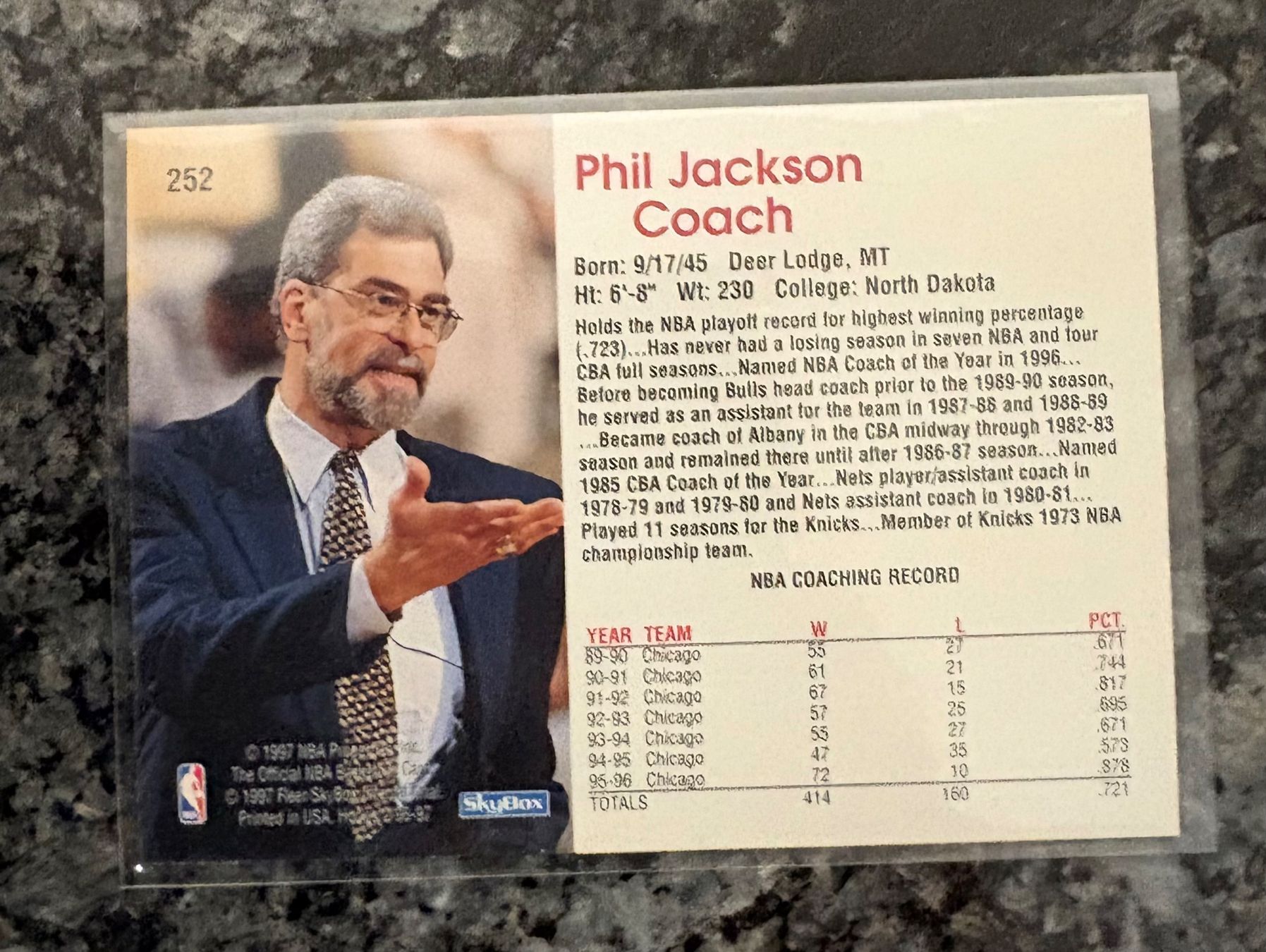 Nba Carte collezionabili: NBA Phil Jackson Hoops 96/97 Card – Nuovo (secondo la descrizione) da Muttenz venduto da joba23 1