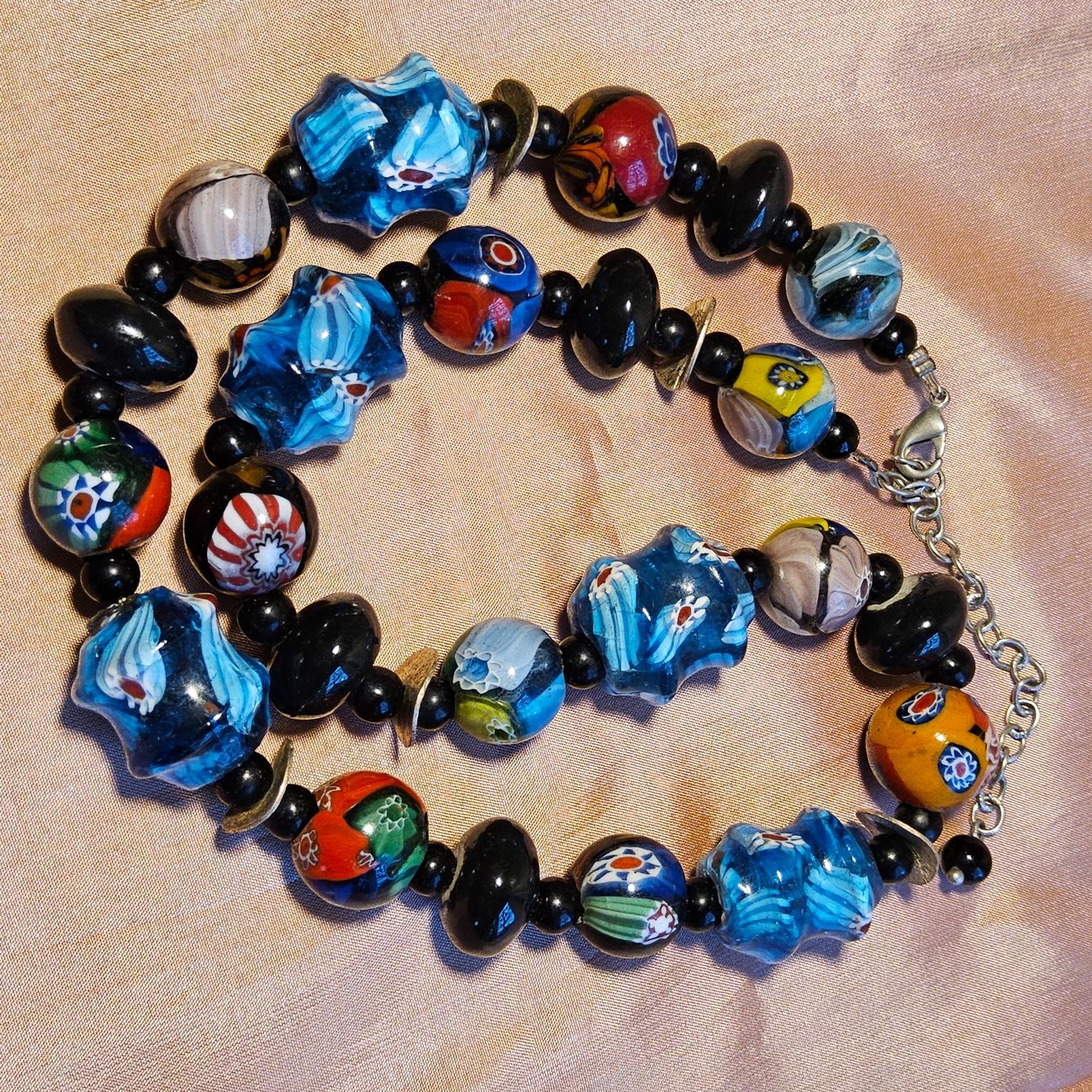 Murano Catenine: Wunderschöne Murano Glas Halskette Collier, Unikat – Usato da Zürich venduto da helsan