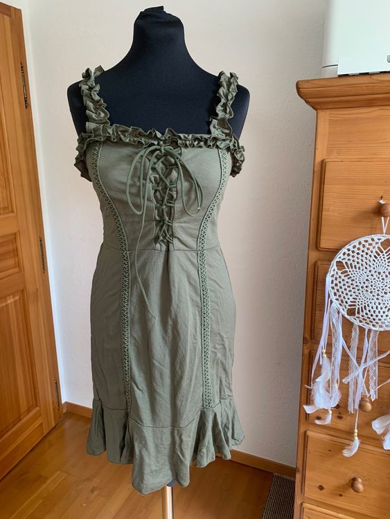 Retourenware" Sommer Kleid Schwarz Gr. 34 36 38 40 42 44 46 48 50 Neu