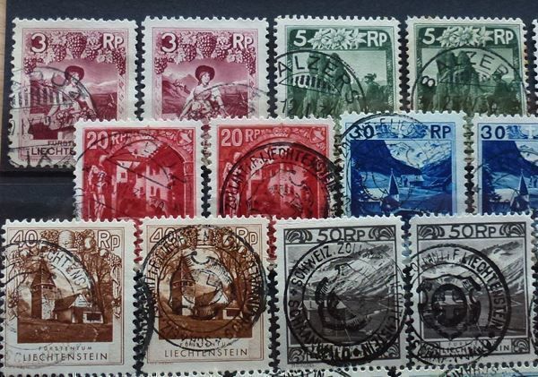 Tutti i francobolli: Lot ++ Liechtenstein ++ Kat: ca. 961.00 – Usato da Walkringen venduto da Casablanca777 1