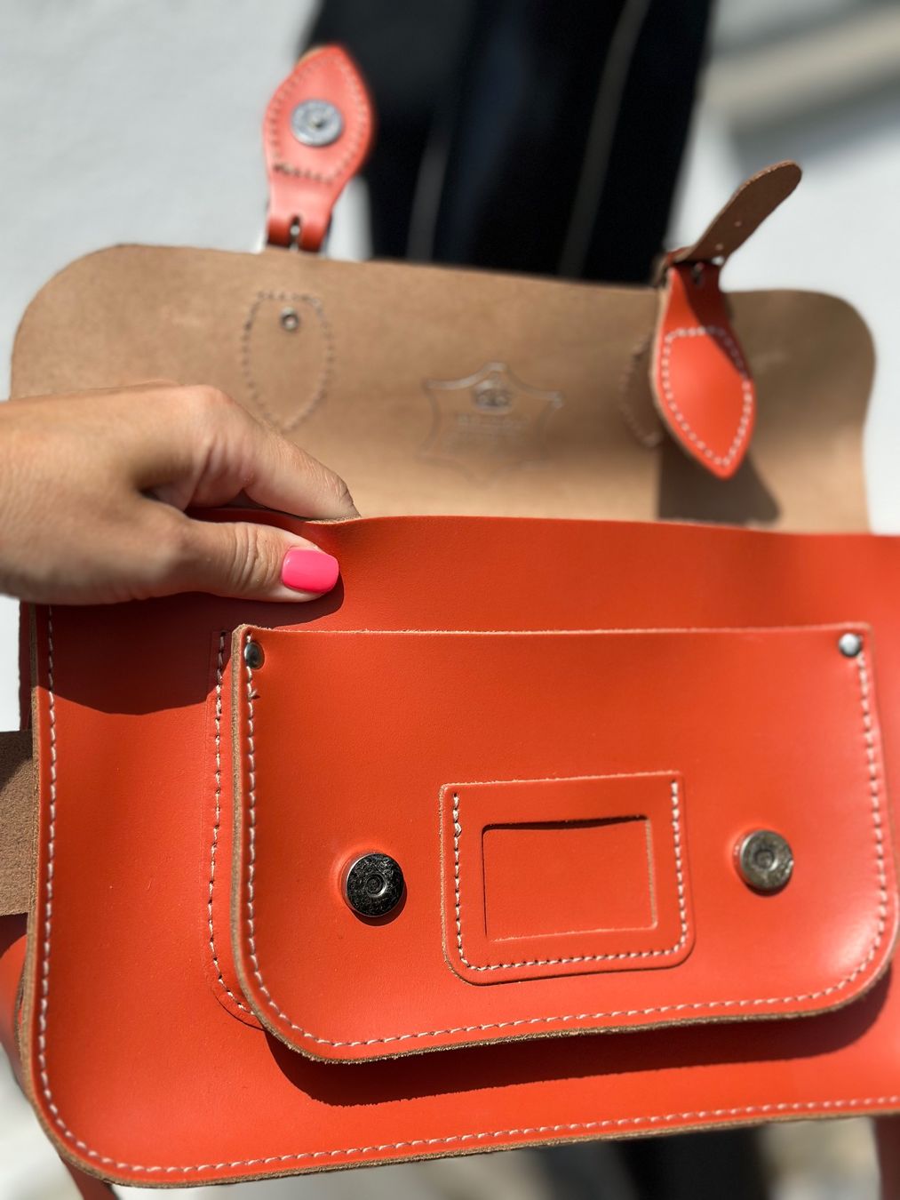 Sacs femmes: Ledertasche orange, neu – Neuf (Voir description) à Zufikon par Modestil365 3
